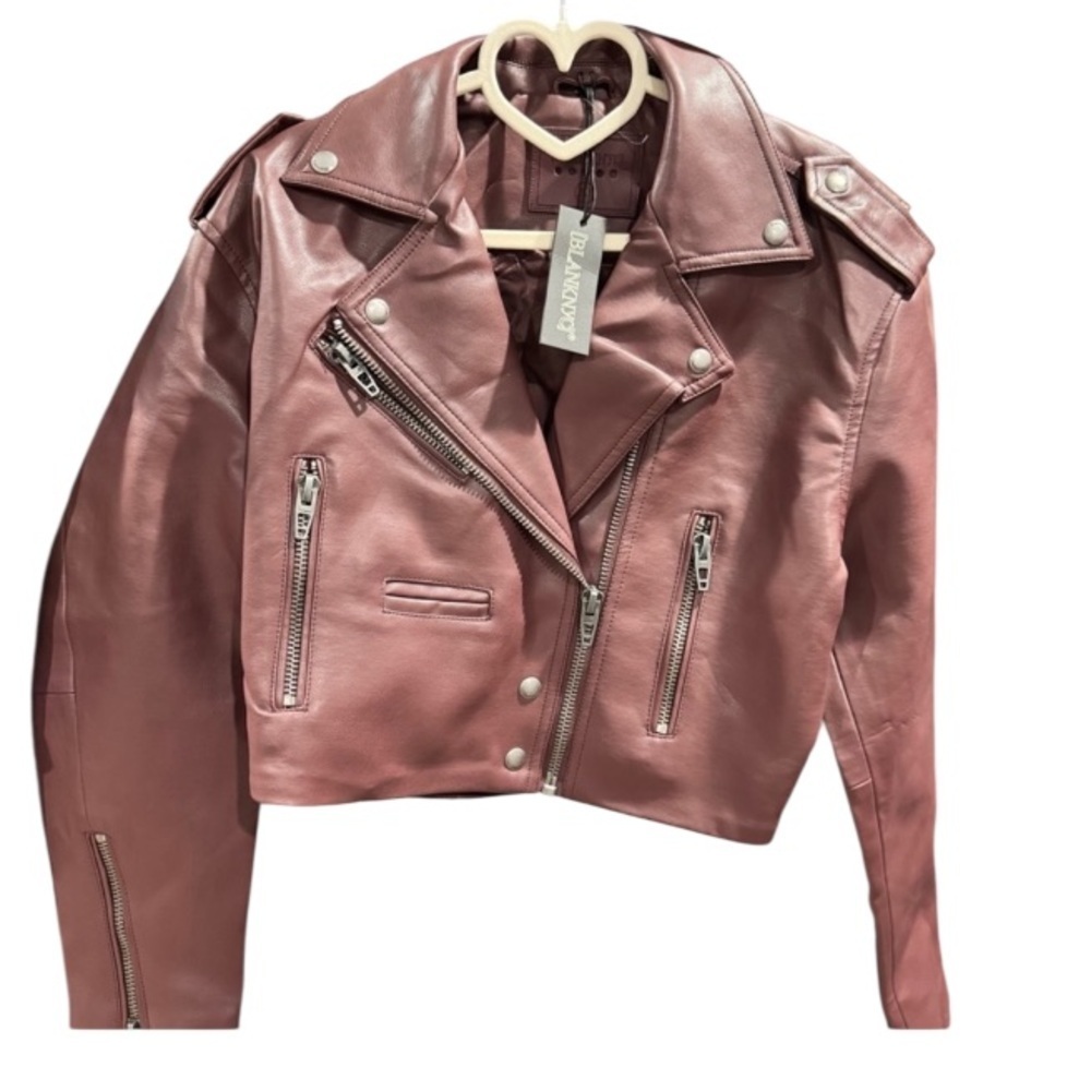 402. Blank NYC Leatherette Moto Jacket XS NWT - Picture 2 of 7